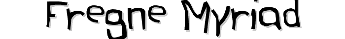 Fregne Myriad font